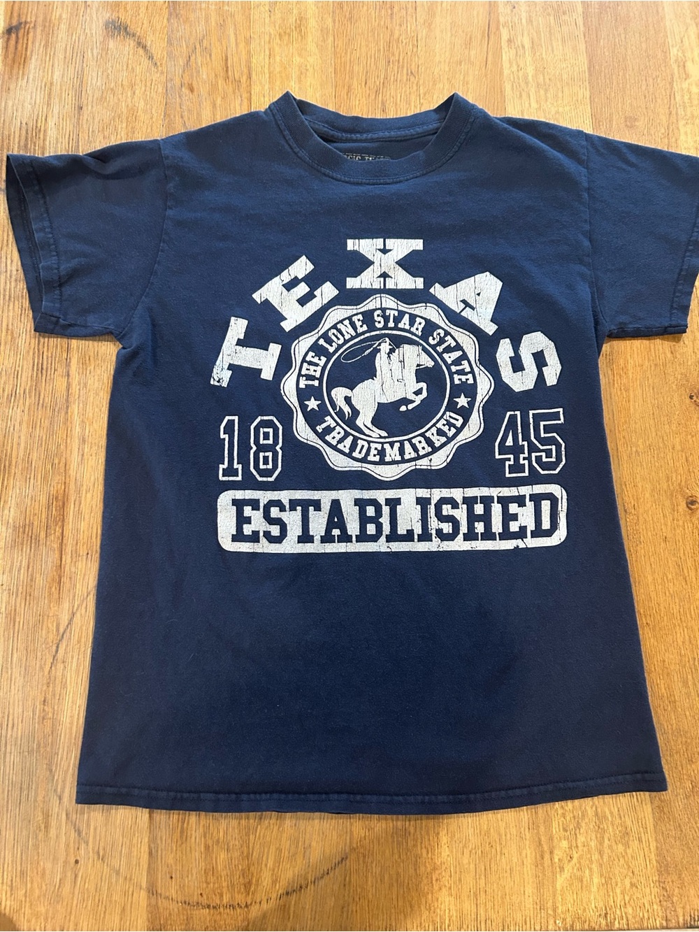 Classic Navy Short Sleeve Texas Graphic Tee